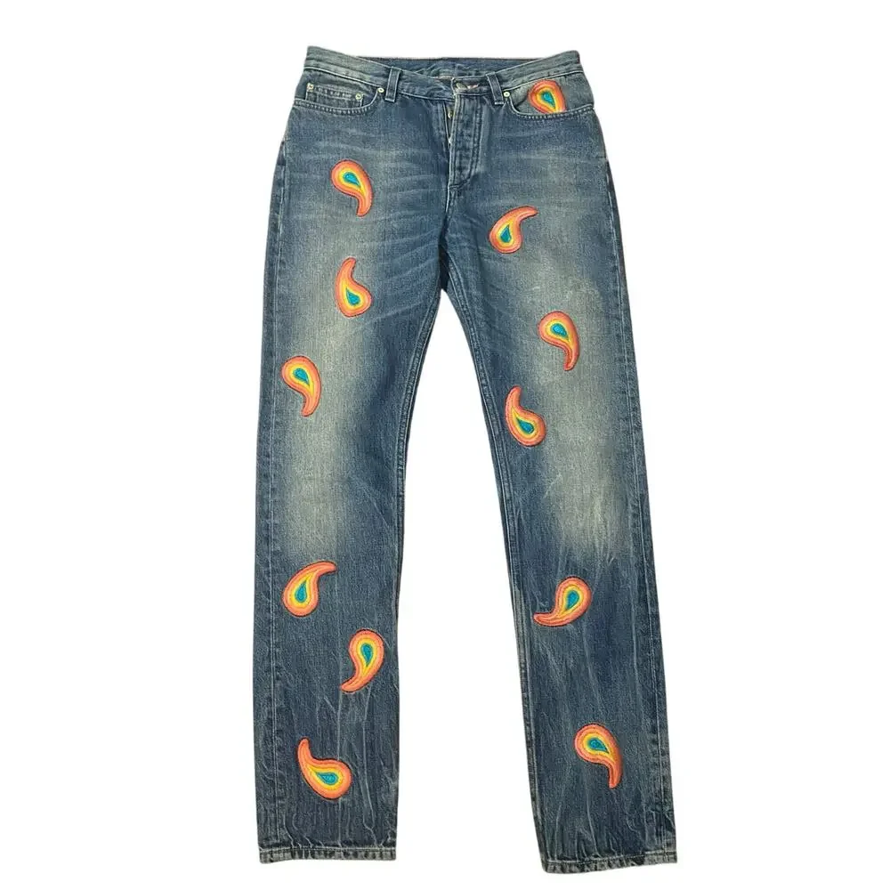 Paul Smith Made in Italy Embroidered Jeans 30 W x 31 L